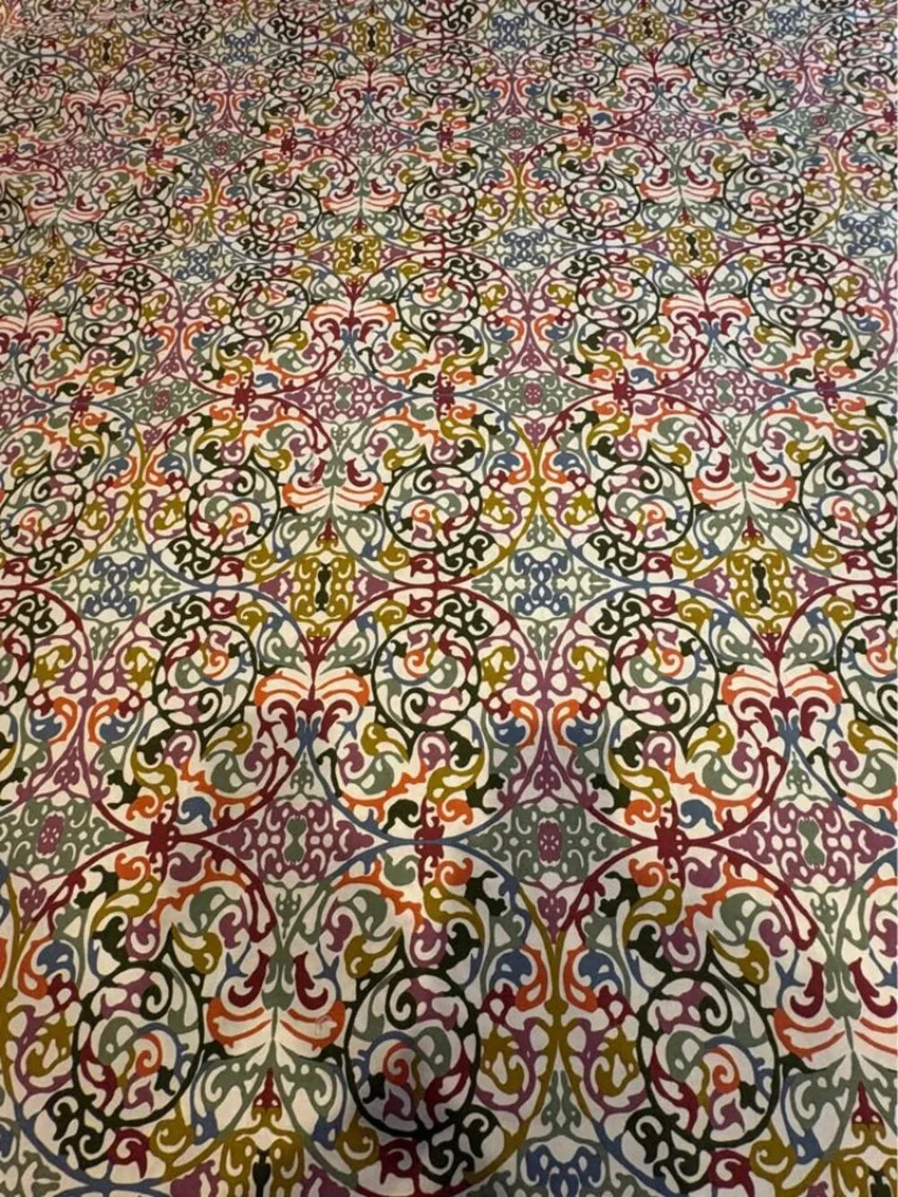 Crate & Barrel Lucia KING Multicolor Duvet Cover and Two King Shams